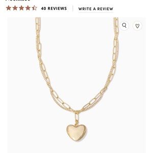 UNCOMMON James intertwined chain and heart necklace
